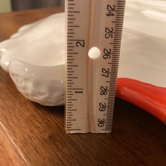 VINTAGE ATLANTIC MOLD SANTA 15 INCH PLATTER. IN EXCELLENT VINTAGE CONDITION - Picture 11 of 13